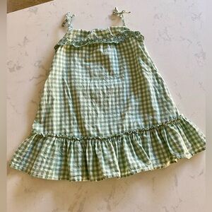Ralph Lauren Green Gingham Dress